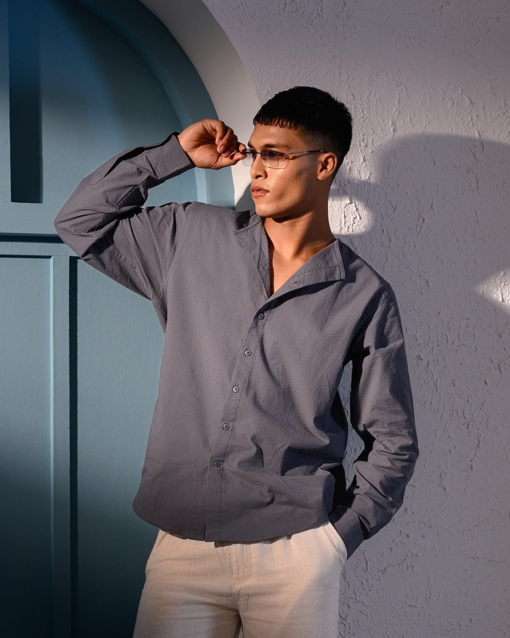 Riviera Collarless Shirt for Men in Bangladesh