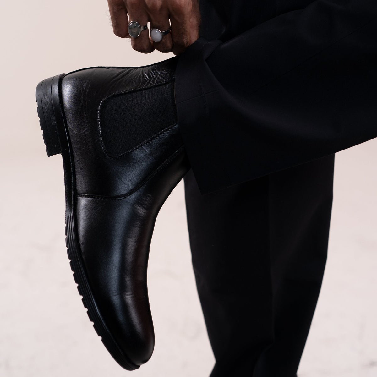 Handcrafted Chelsea Boots - Black