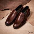 Handcrafted Penny Loafer- Brown