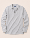 Resort Linen Henley - Ash Grey