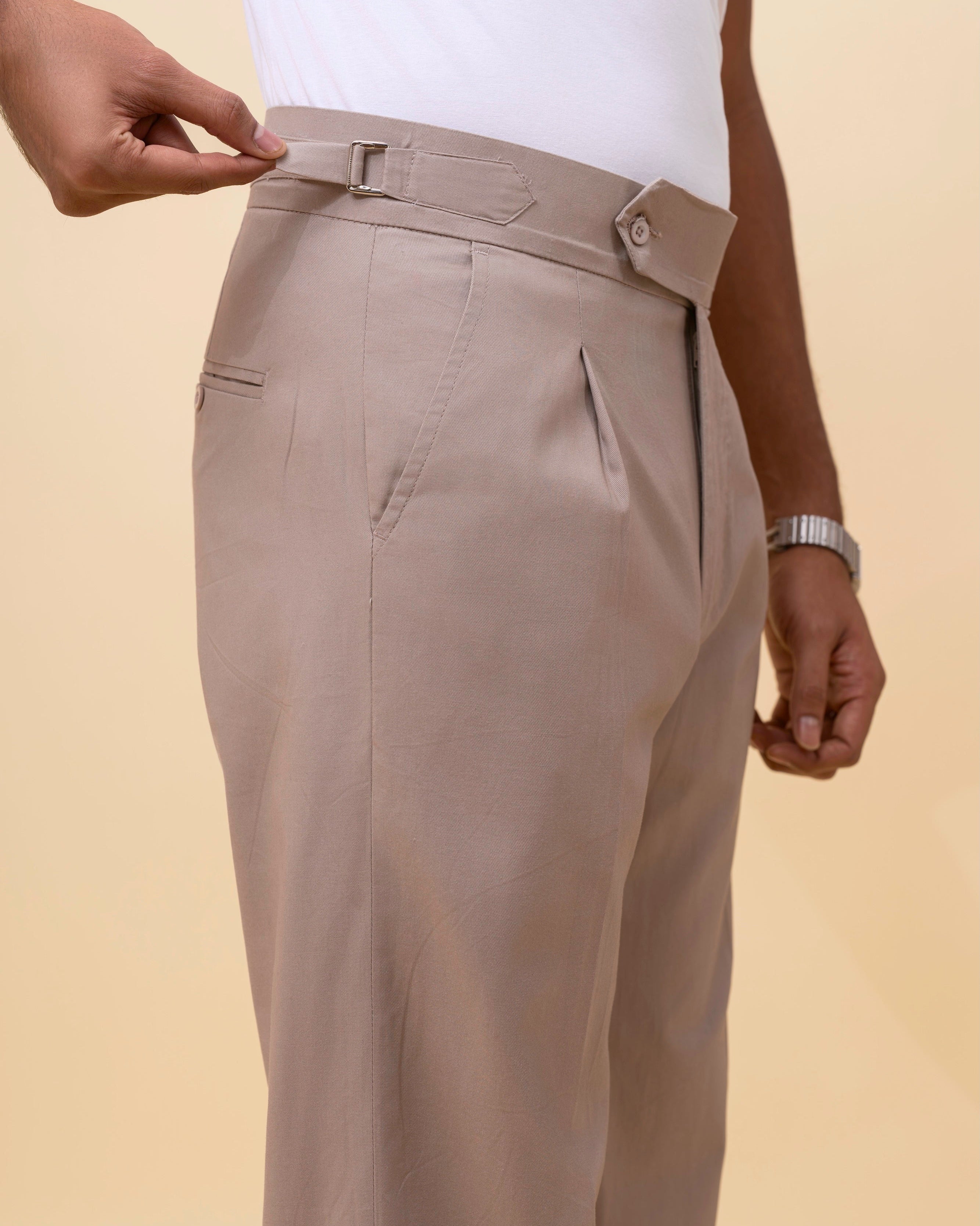 Formal Gurkha Pant- Beige