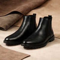 Handcrafted Leather Chelsea - Black