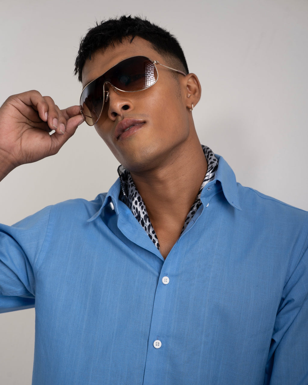 Portofino Linen Shirt - Aqua