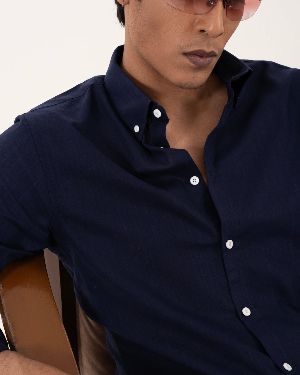 Portofino Linen Shirt - Noir Blue