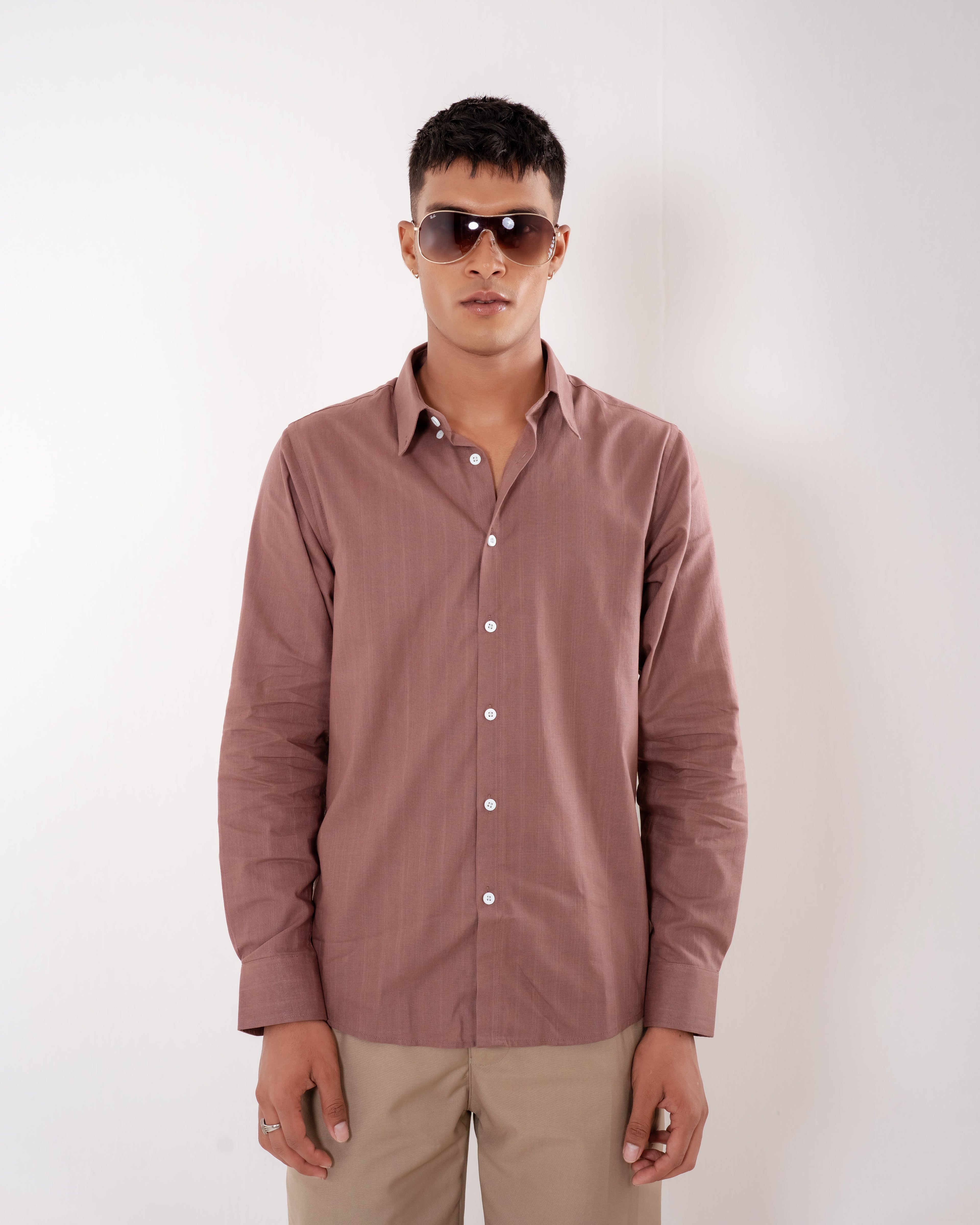 Portofino Linen Shirt - Caramel