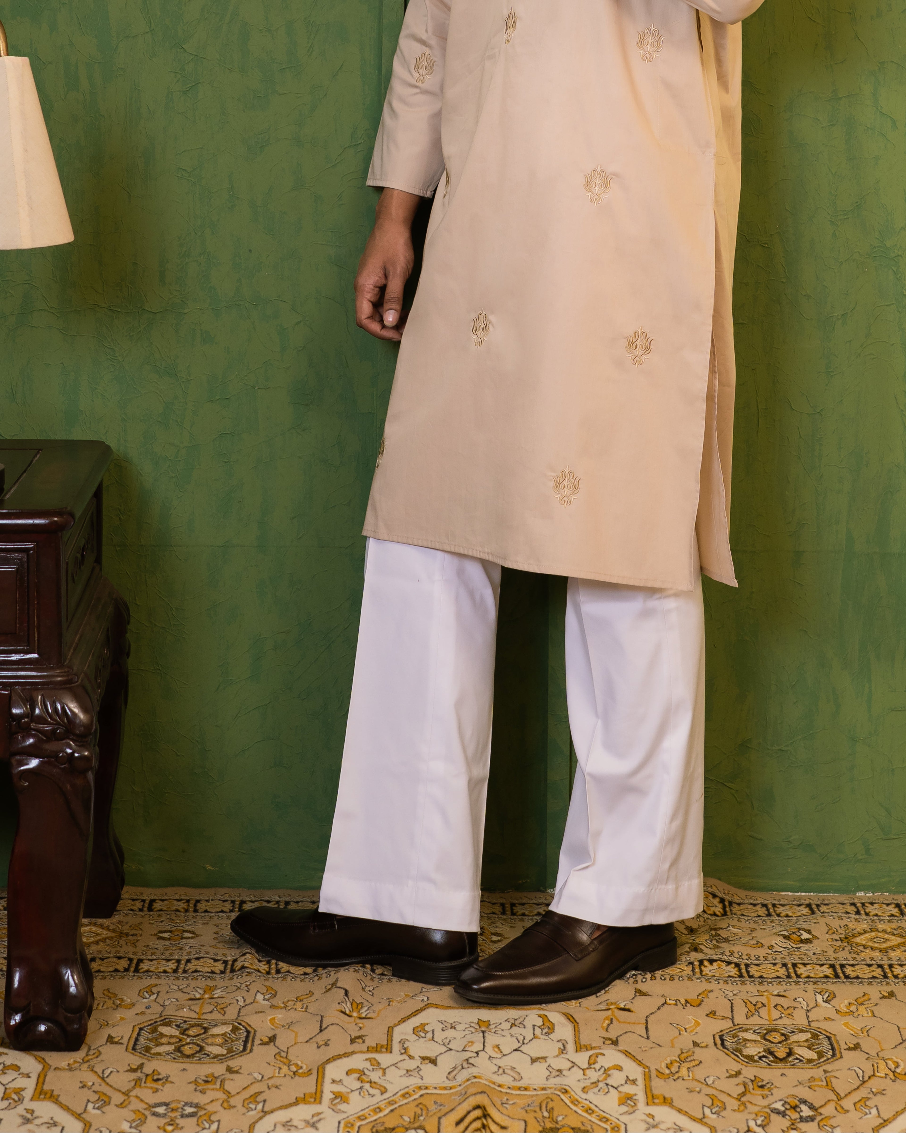 White Bootcut Pant