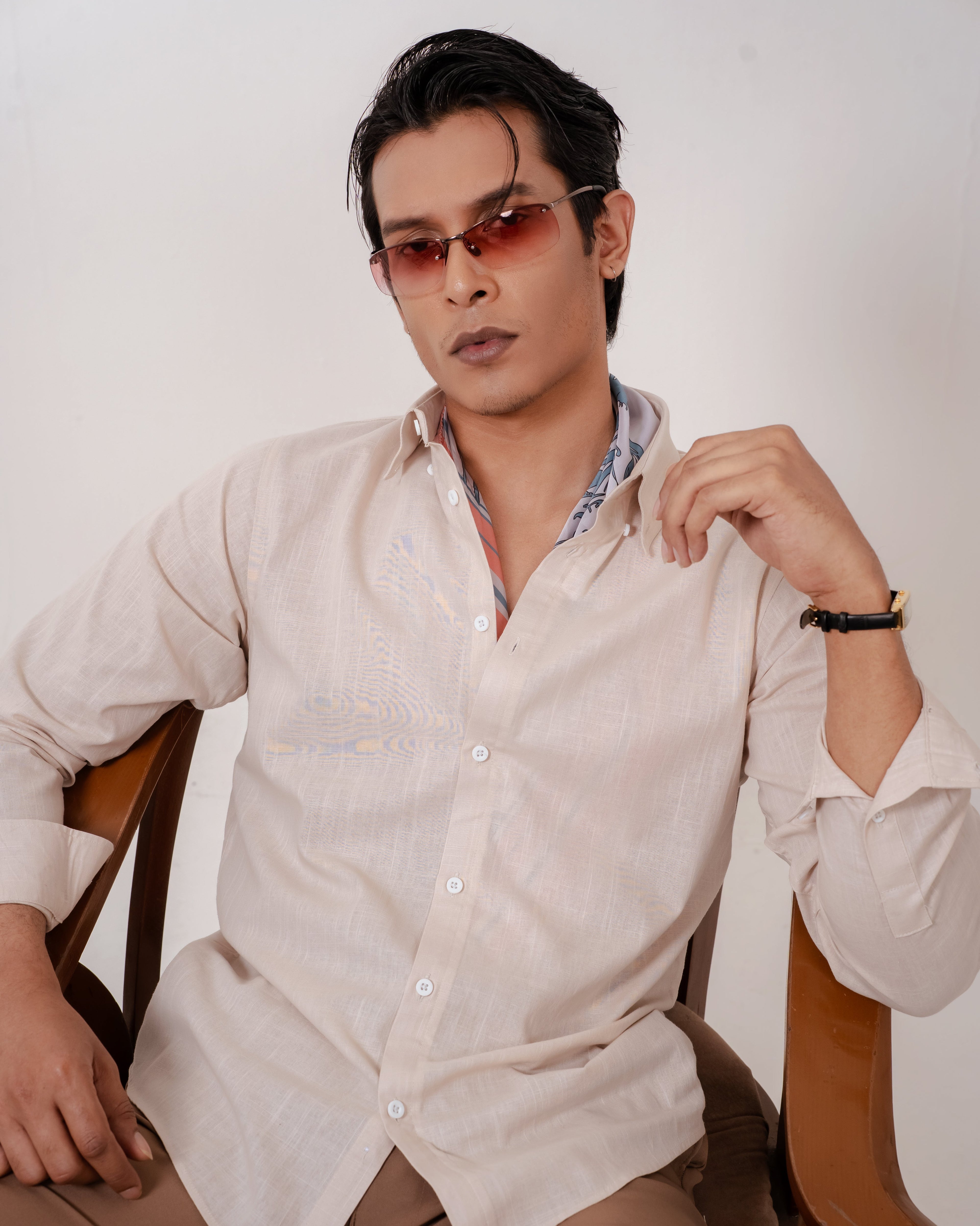 Portofino Linen Shirt - Ivory