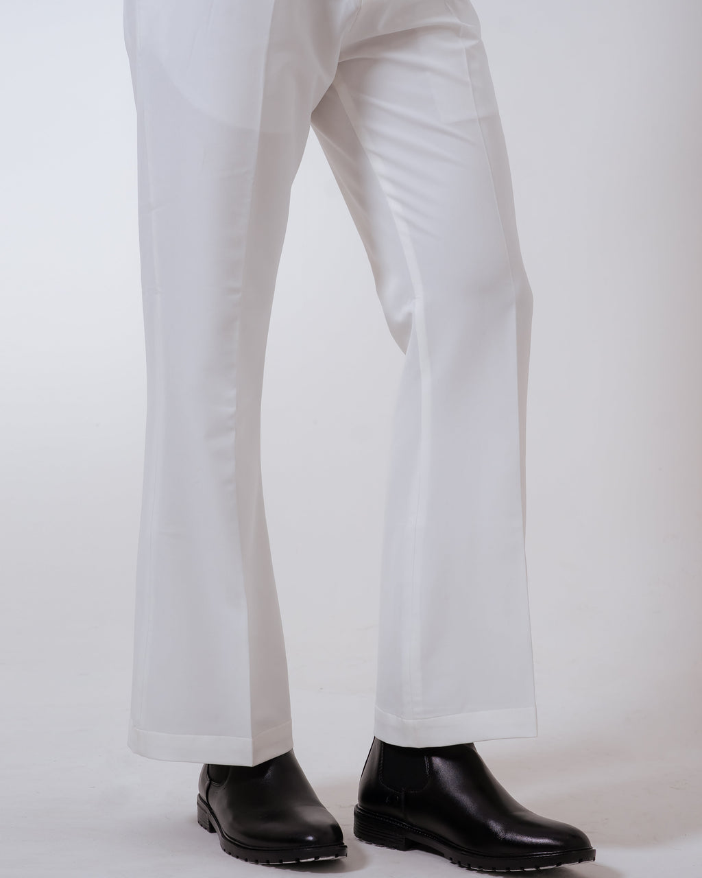 White Bootcut Pant