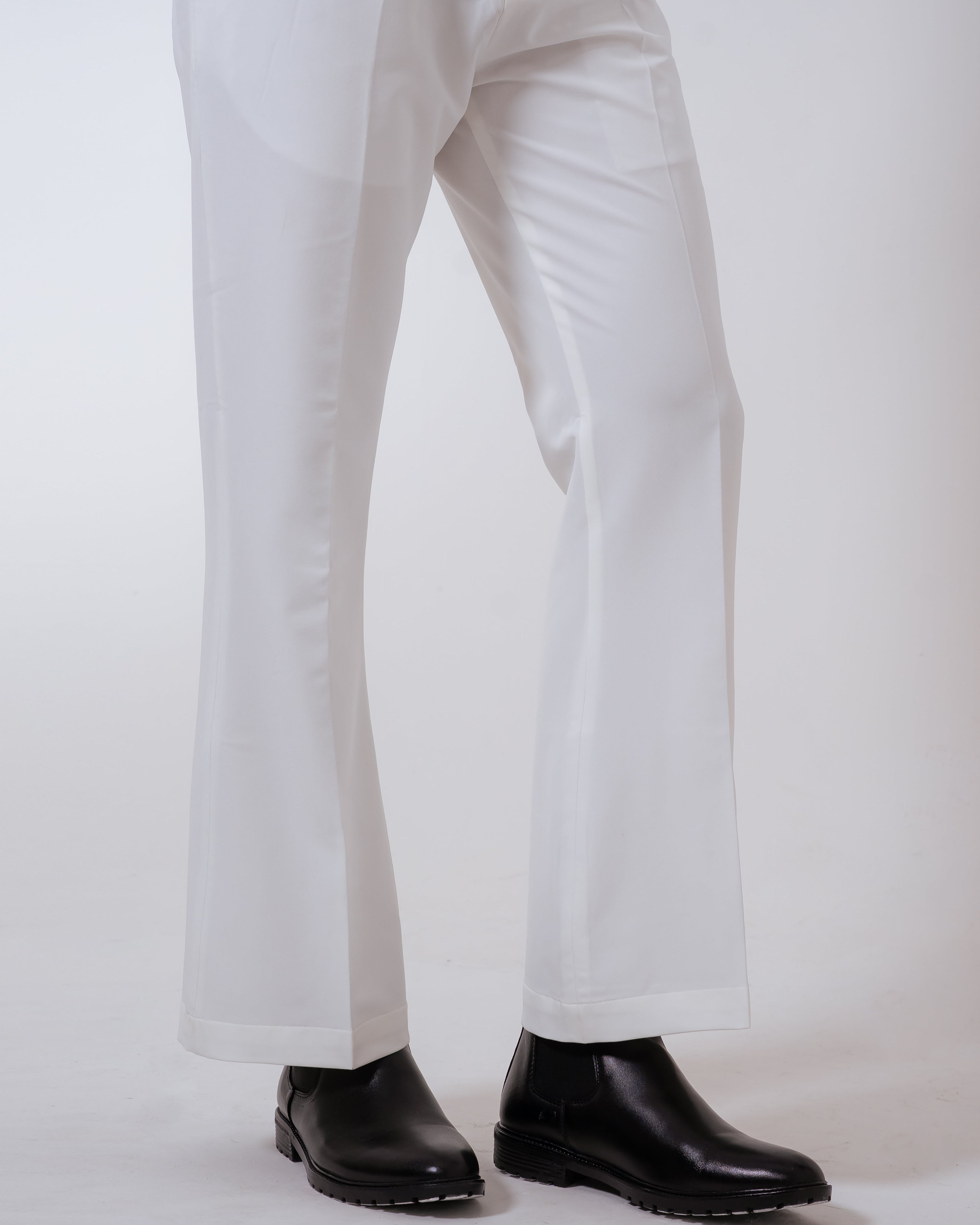 White Bootcut Pant