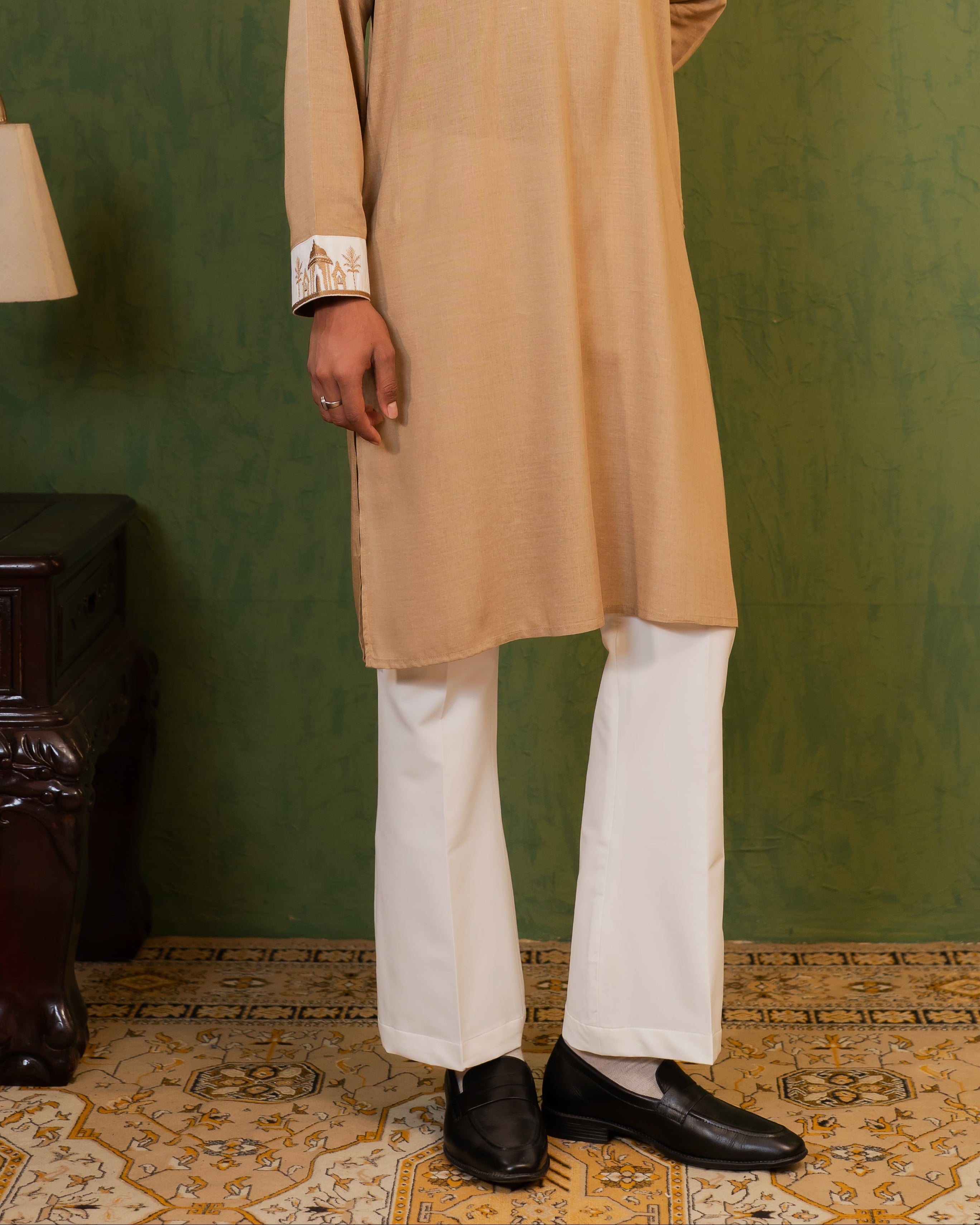 White Bootcut Pant