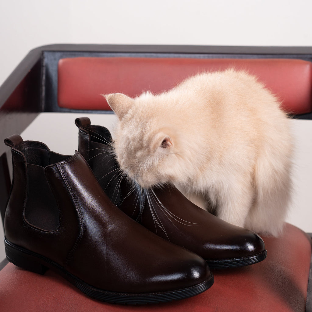 Handcrafted Chelsea Boots - Chocolate Brown