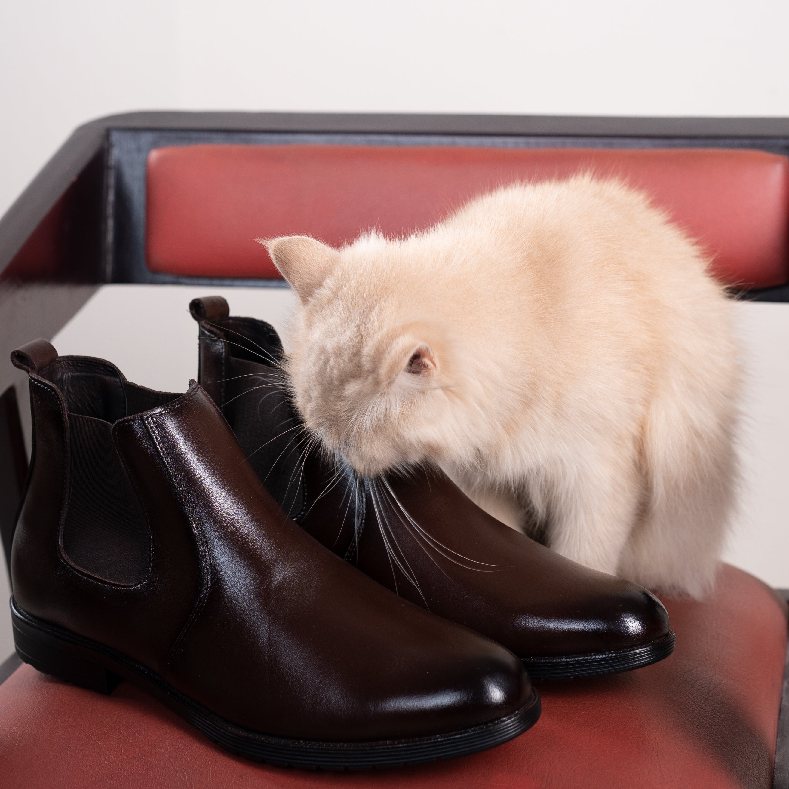 Handcrafted Chelsea Boots - Chocolate Brown
