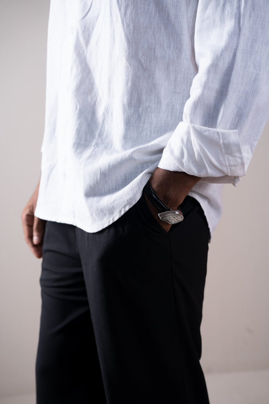 Linen Shirt For Men - White