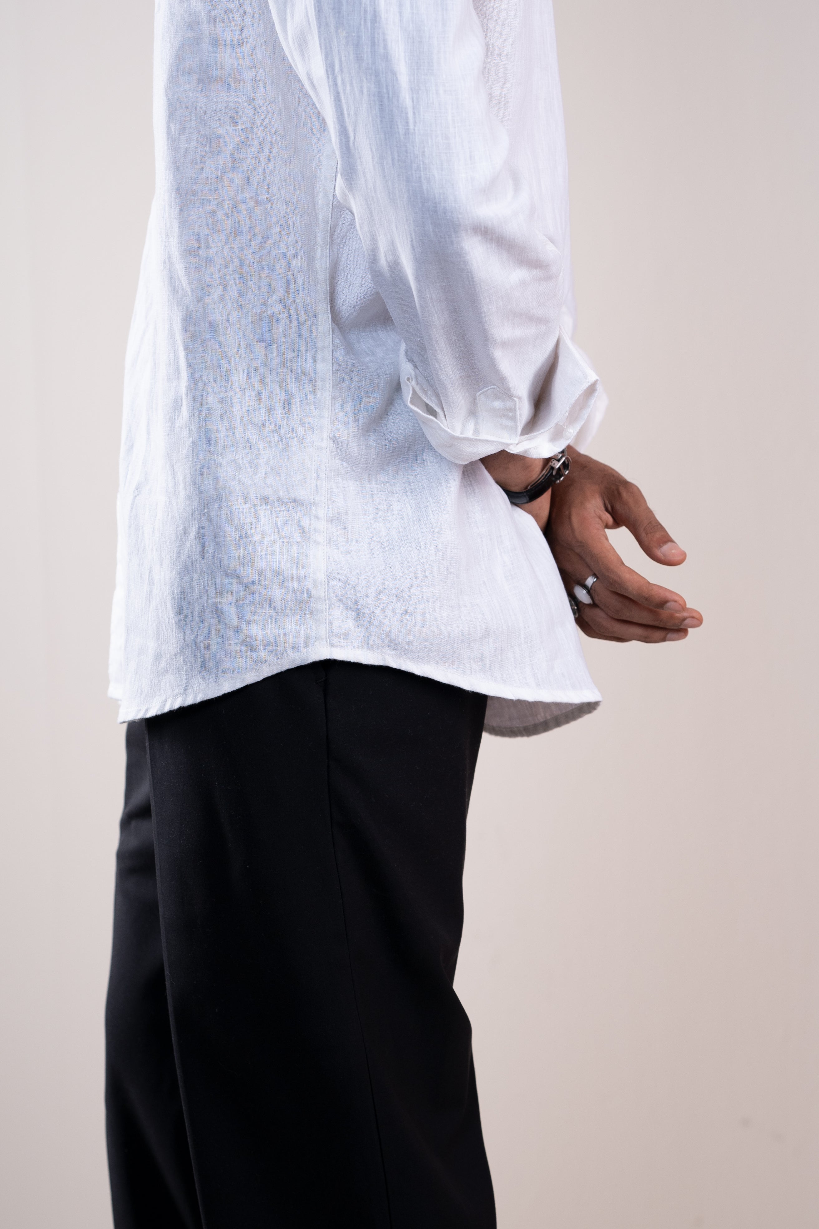 Linen Shirt For Men - White