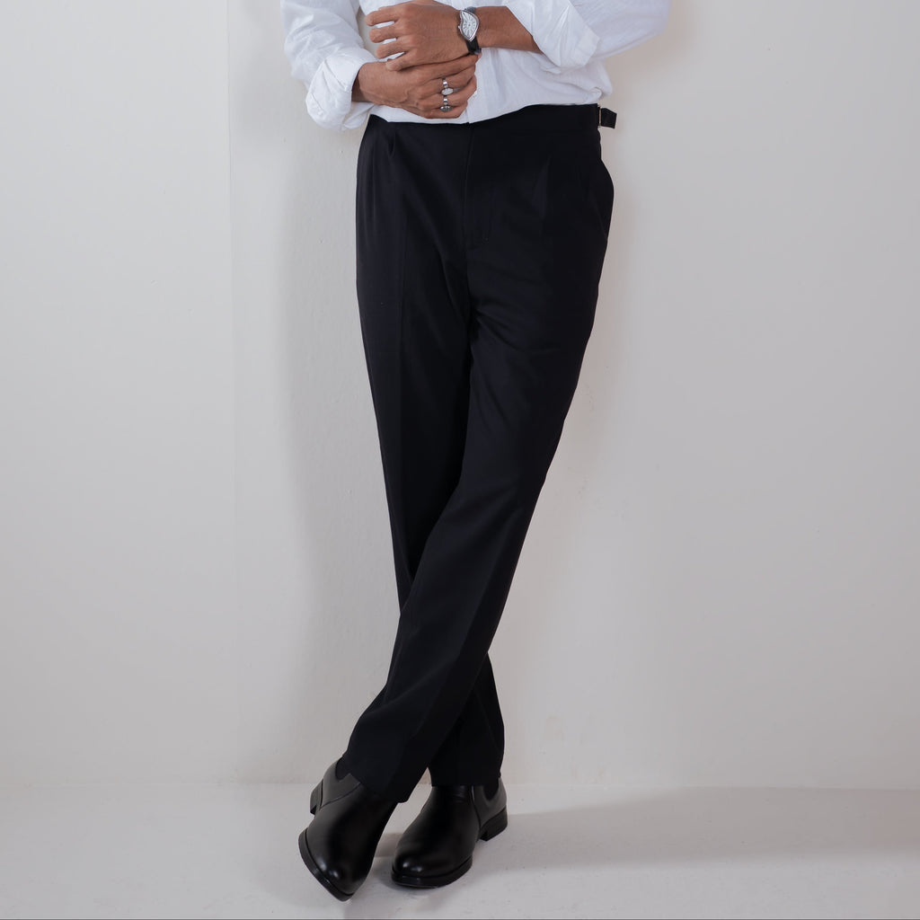 Everyday Formal Gurkha Pants- Black