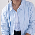 Linen Shirts For Women - Sky Blue