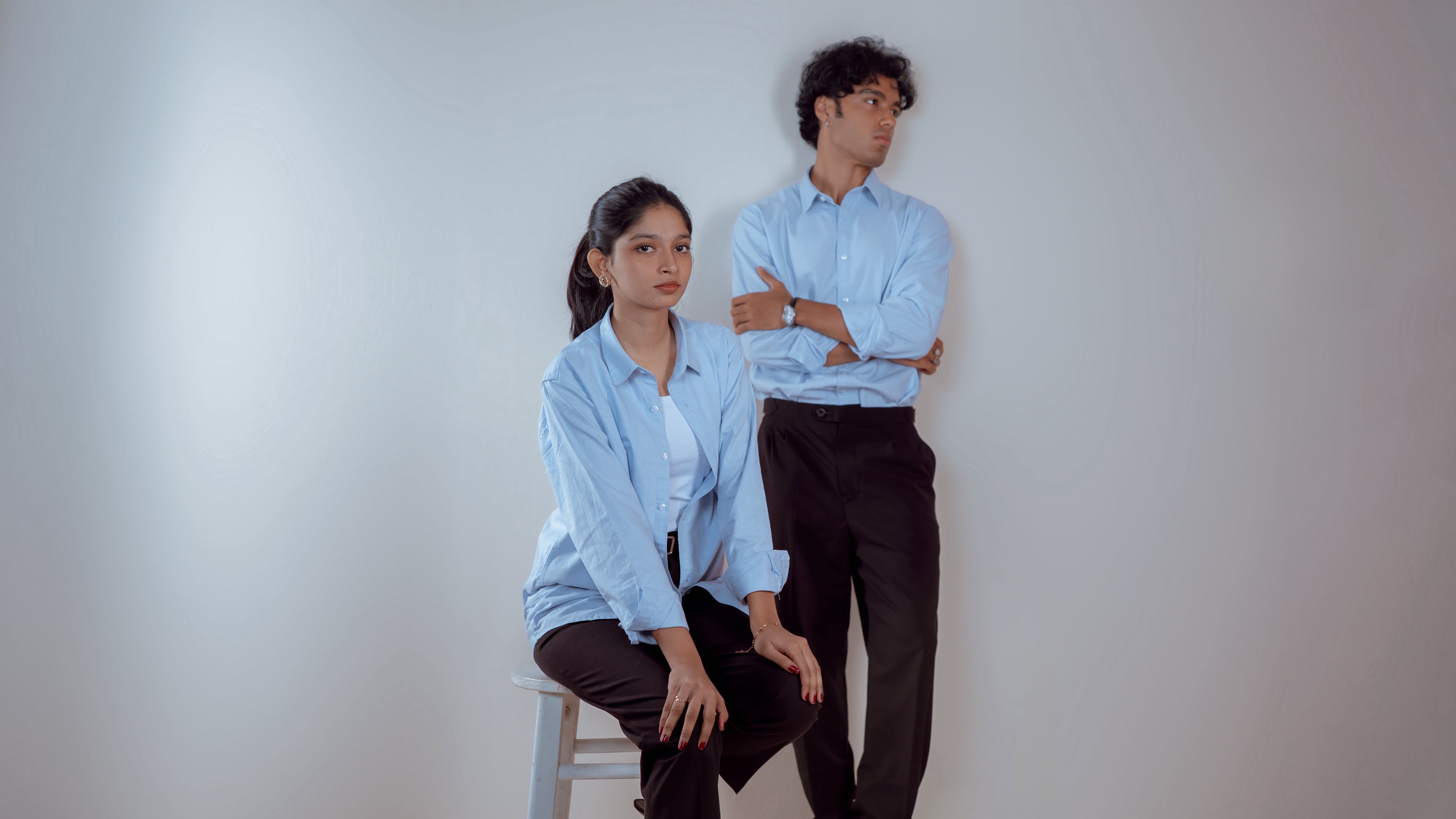 Linen Shirts For Women - Sky Blue