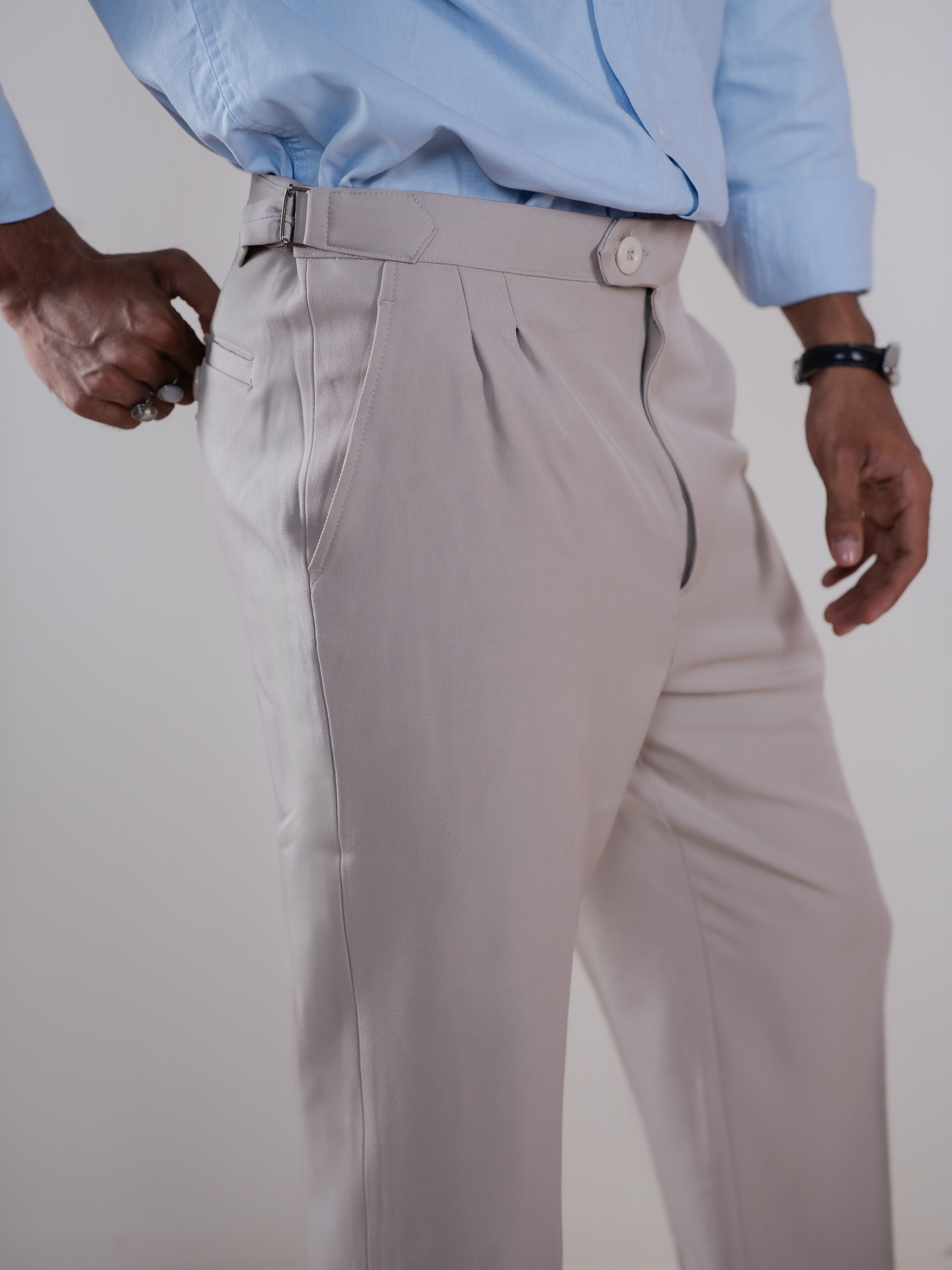 Everyday Formal Gurkha Pants - Beige
