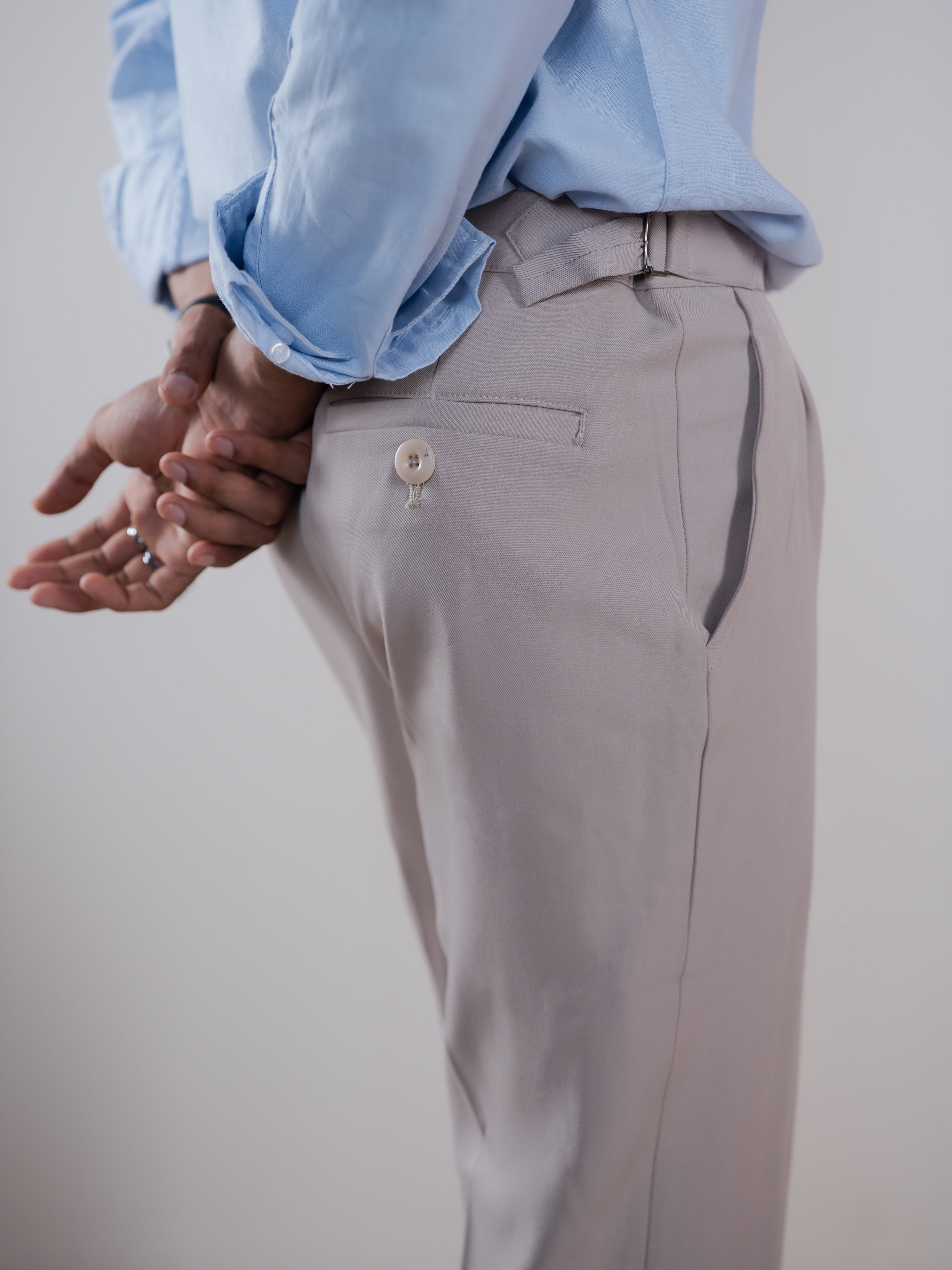 Linen Shirts For Men - Sky blue