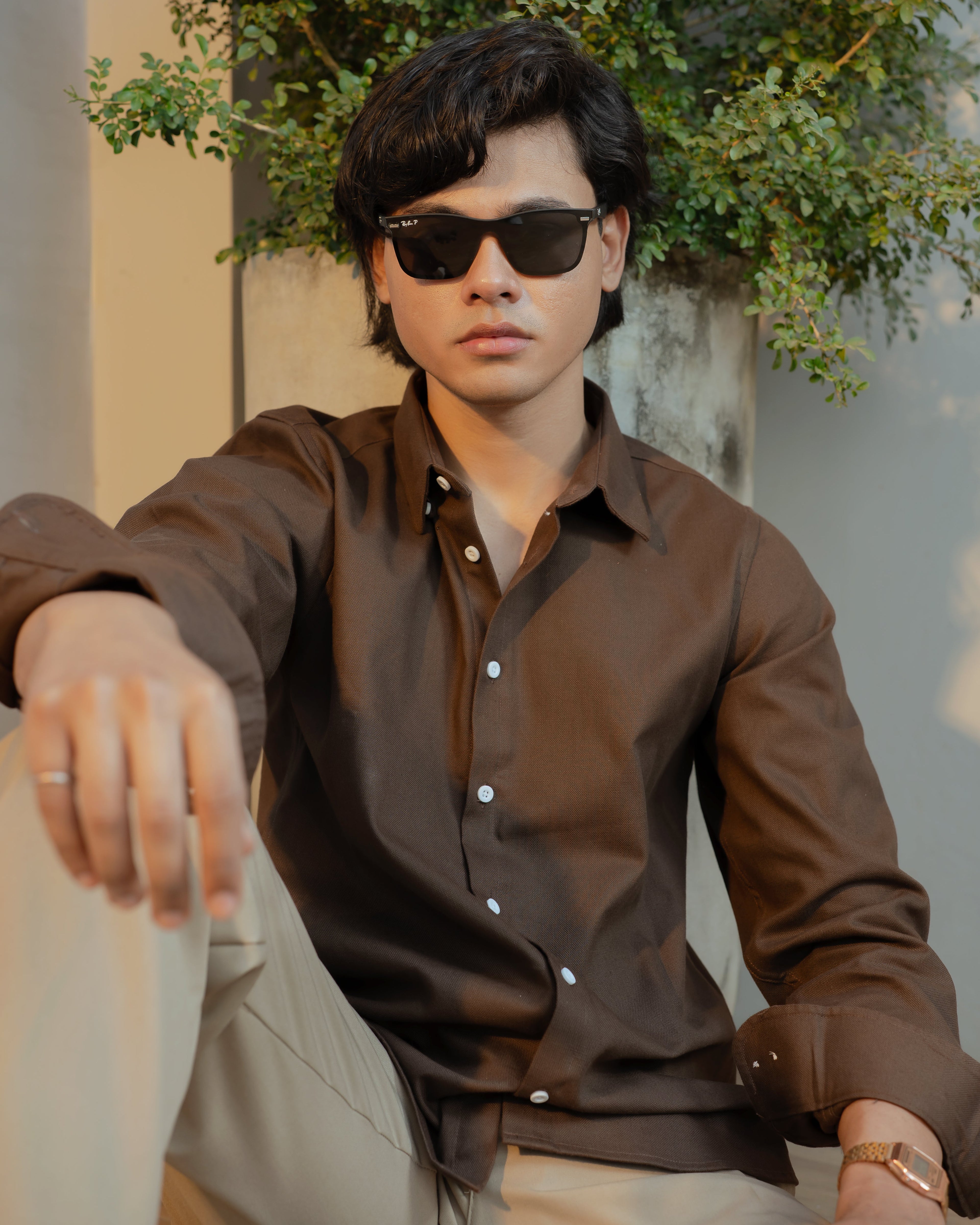 Essential Shirt - Mocha Brown