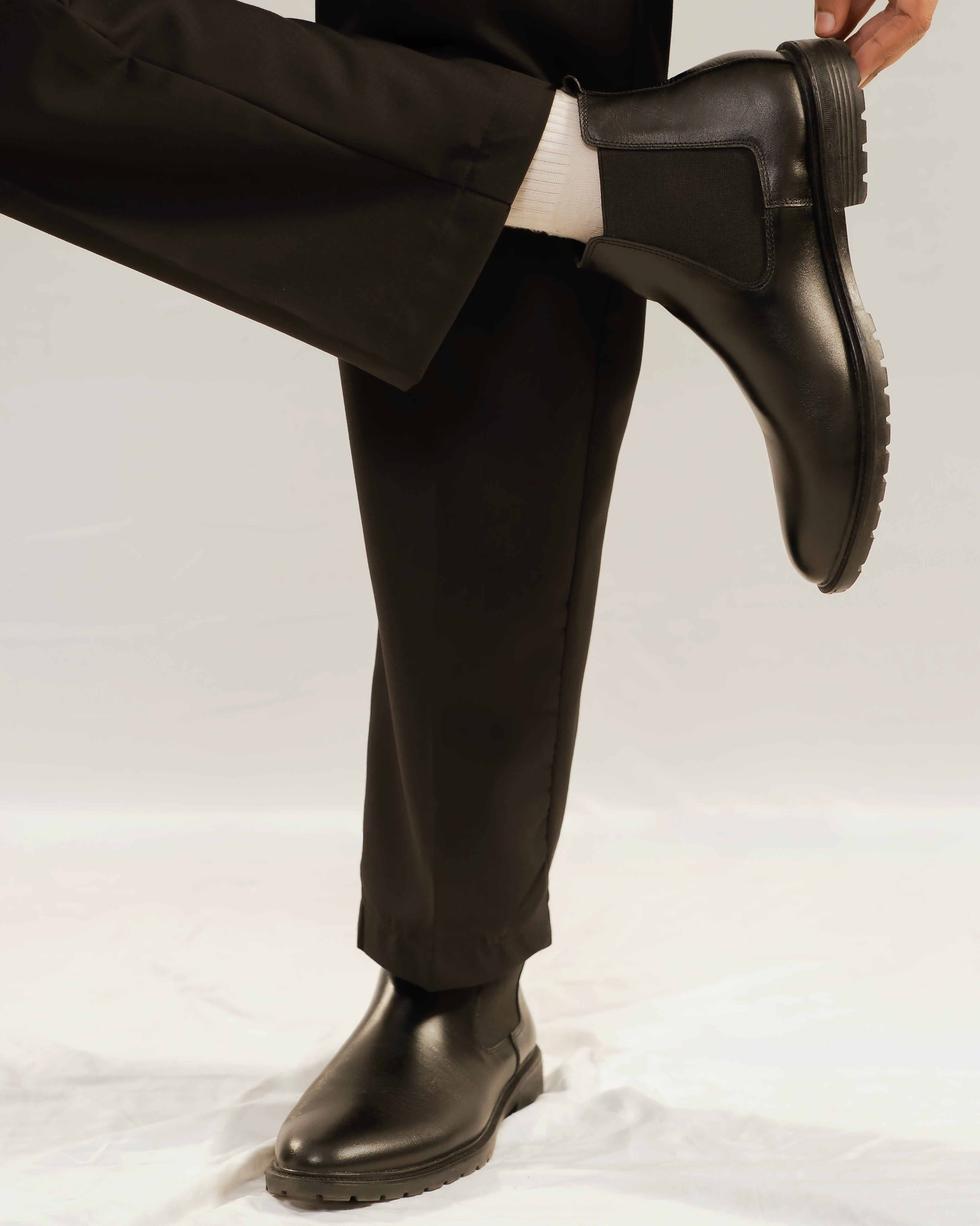 Handcrafted Leather Chelsea - Black