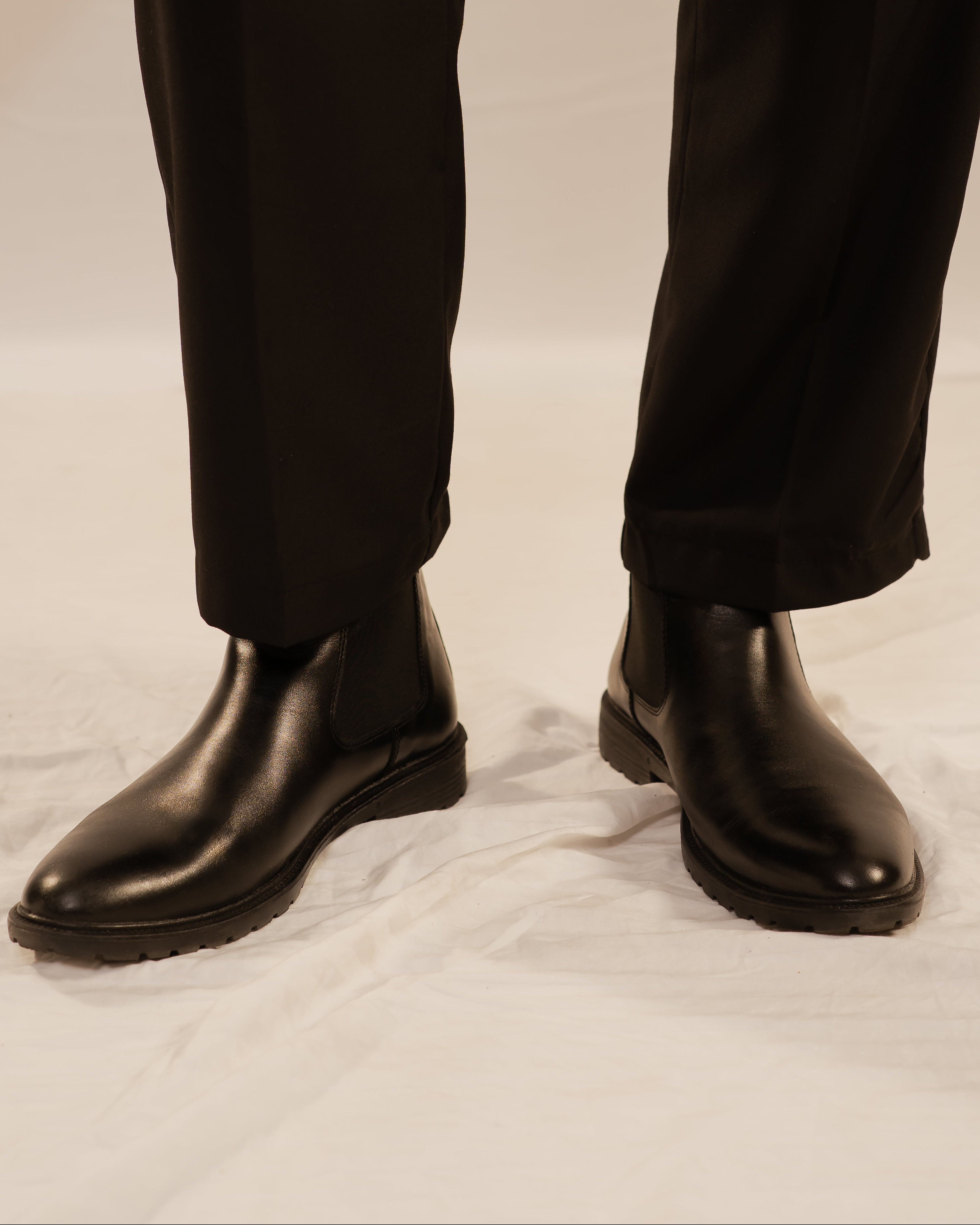 Handcrafted Leather Chelsea - Black