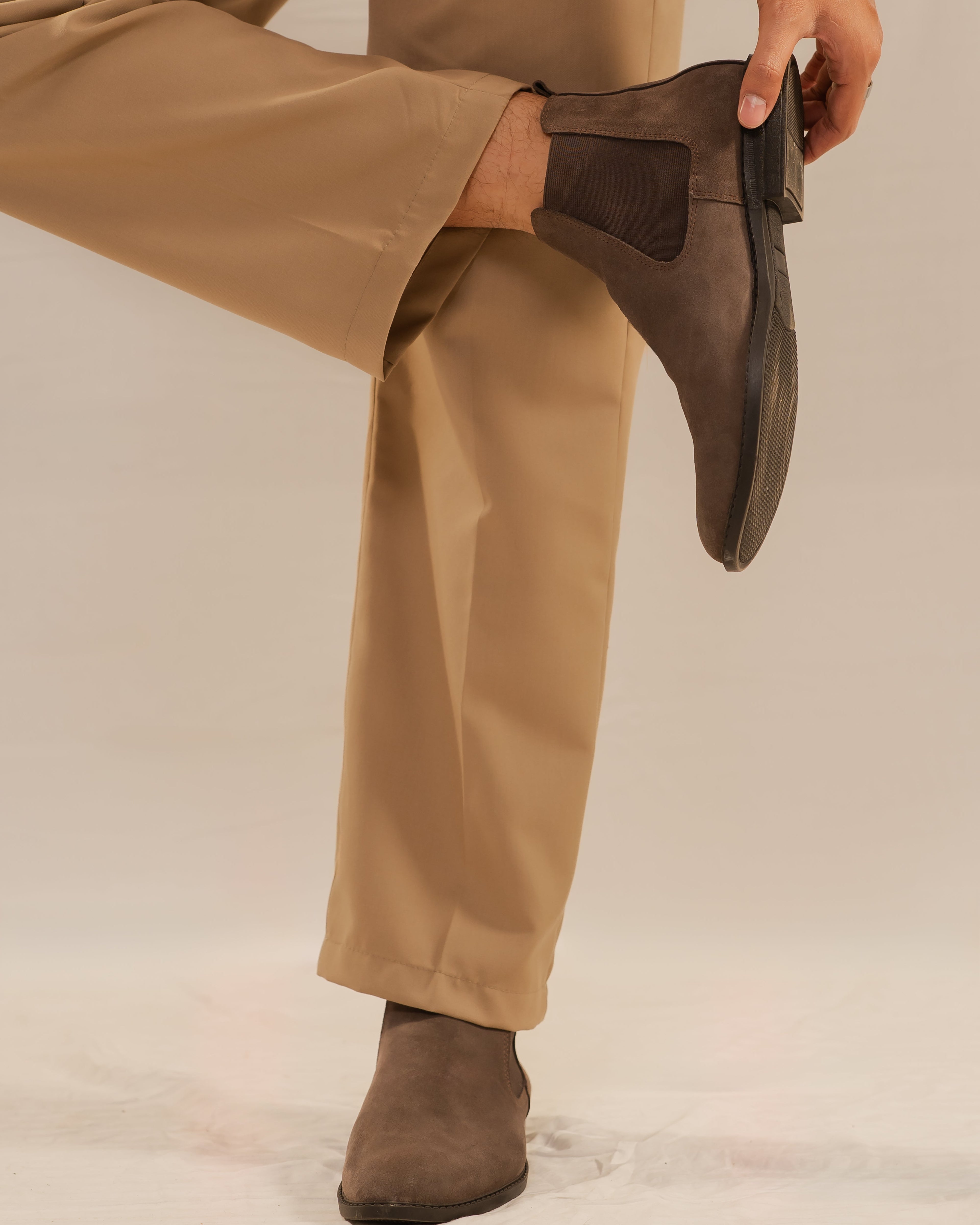 Handcrafted Suede Chelsea - Ash Grey