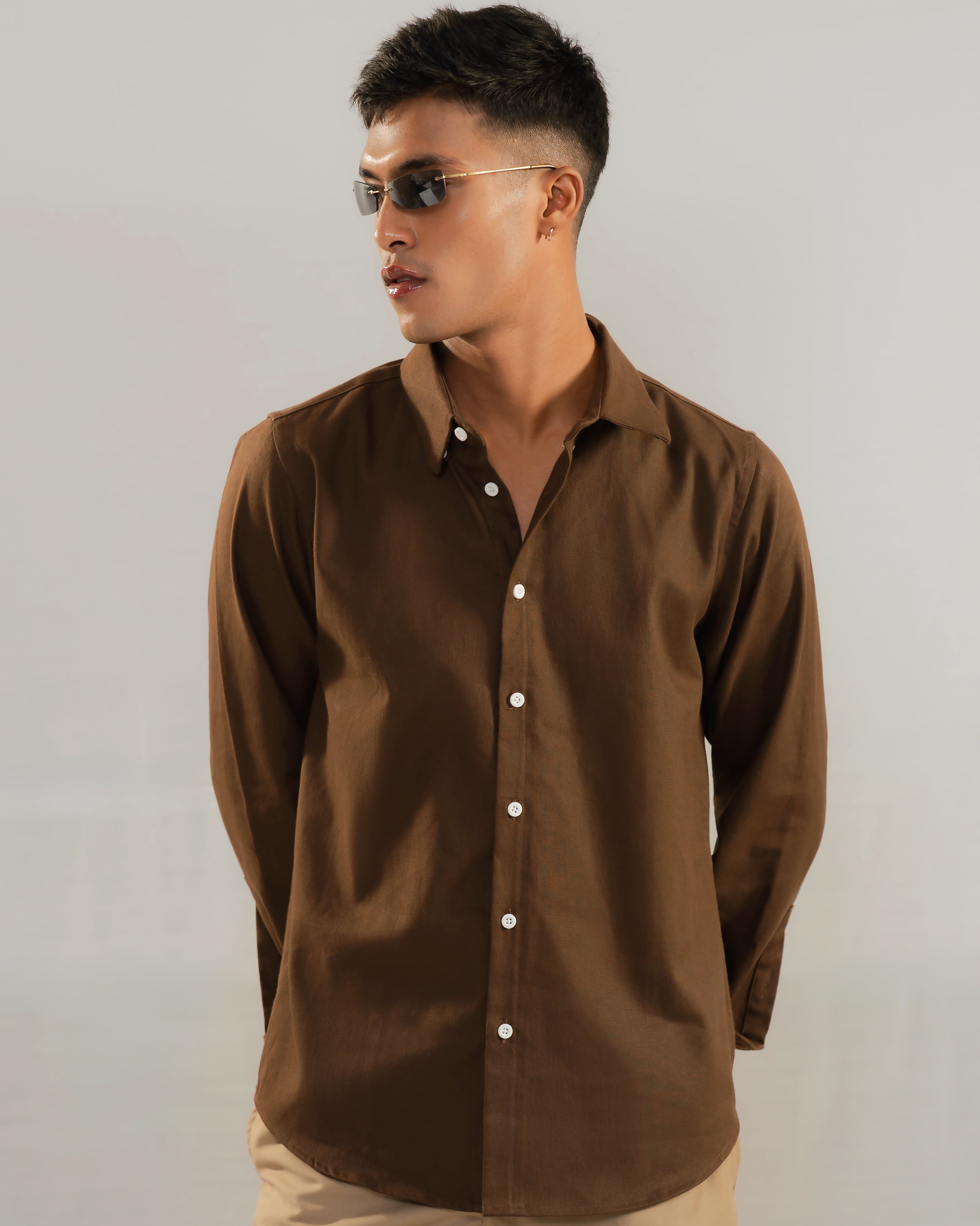 Essential Shirt - Mocha Brown