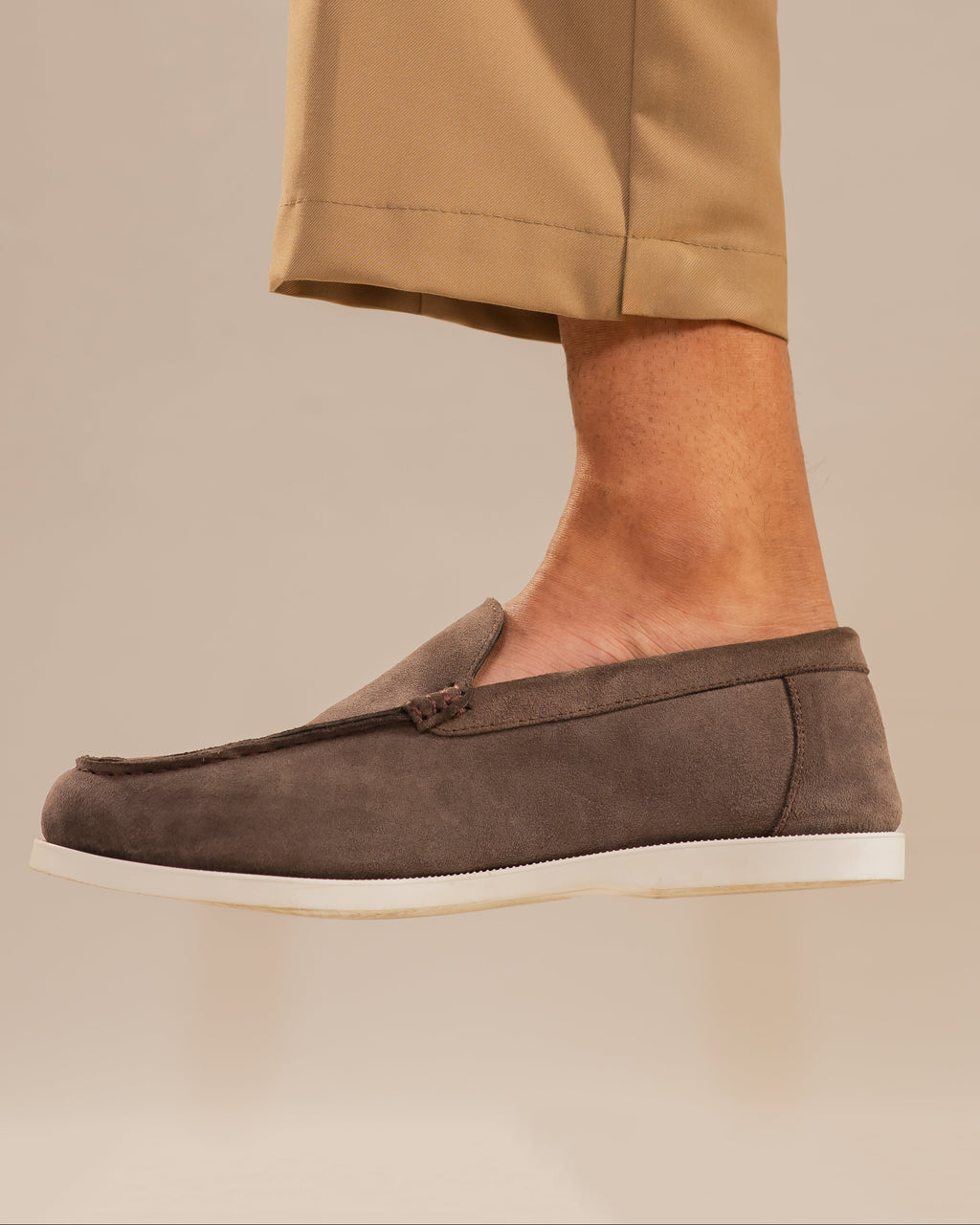 Handcrafted Suede Loafer - Ash Grey