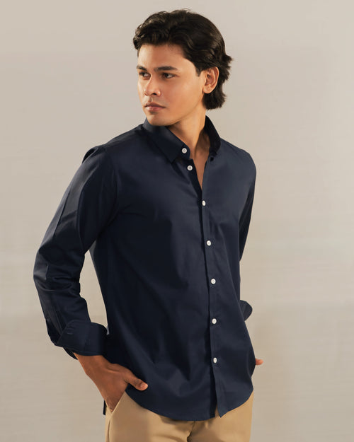 Essential Shirt - Midnight Blue