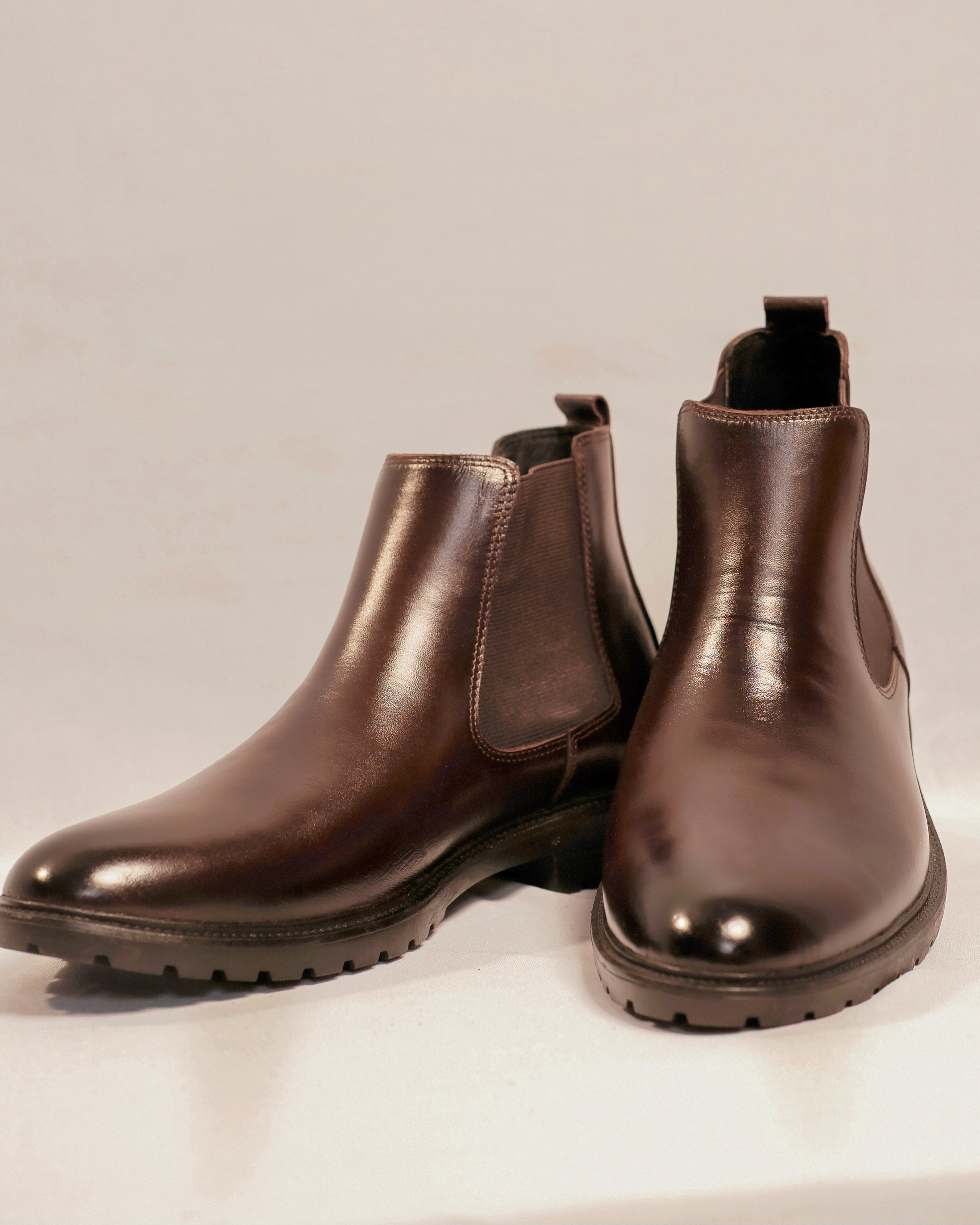 Handcrafted Leather Chelsea - Dark Brown