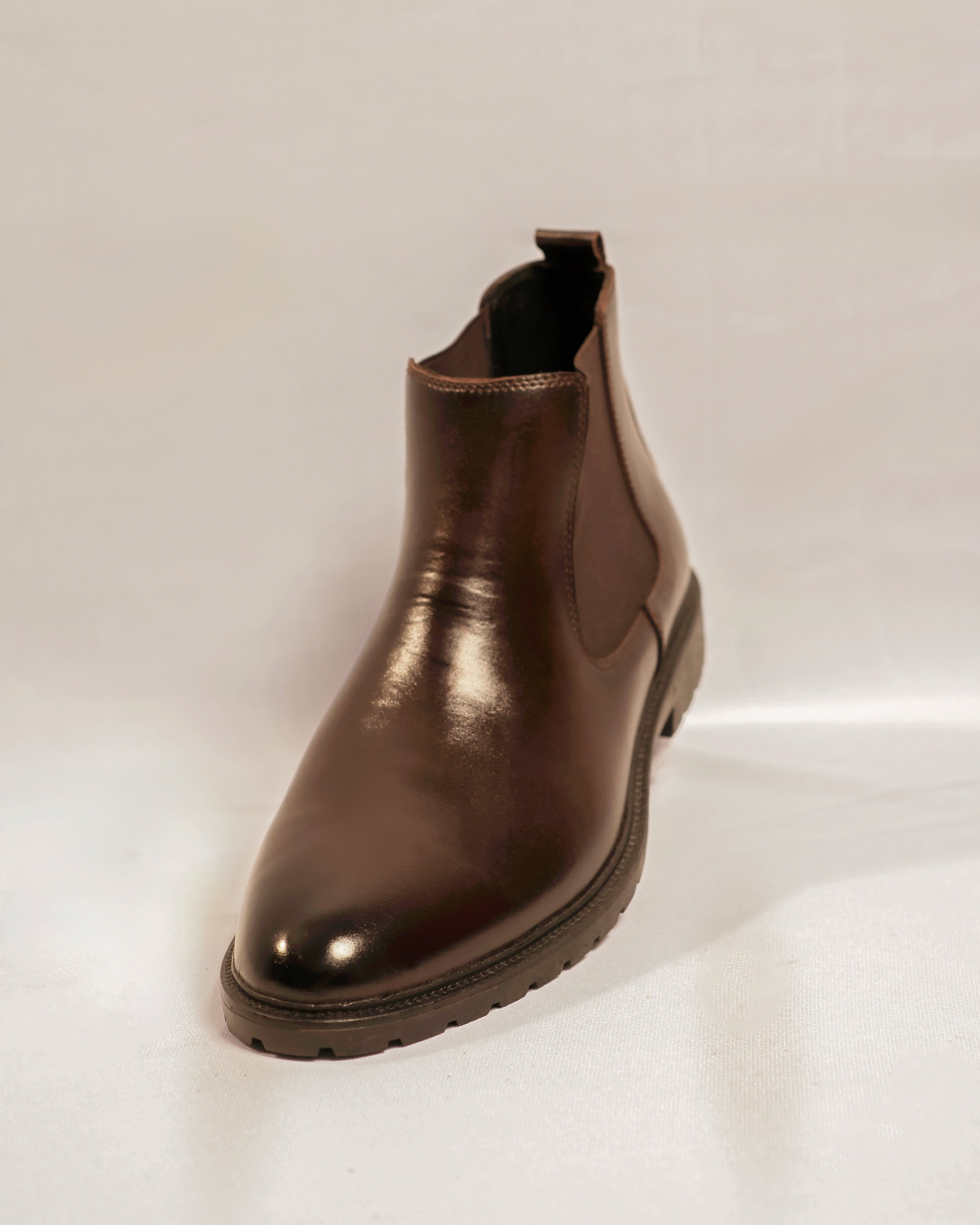 Handcrafted Leather Chelsea - Dark Brown