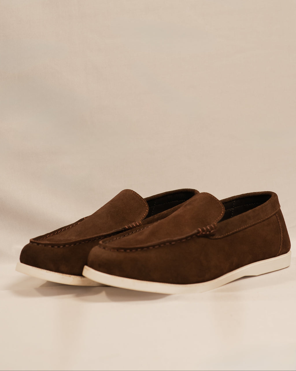 Handcrafted Suede Loafer - Mocha Brown
