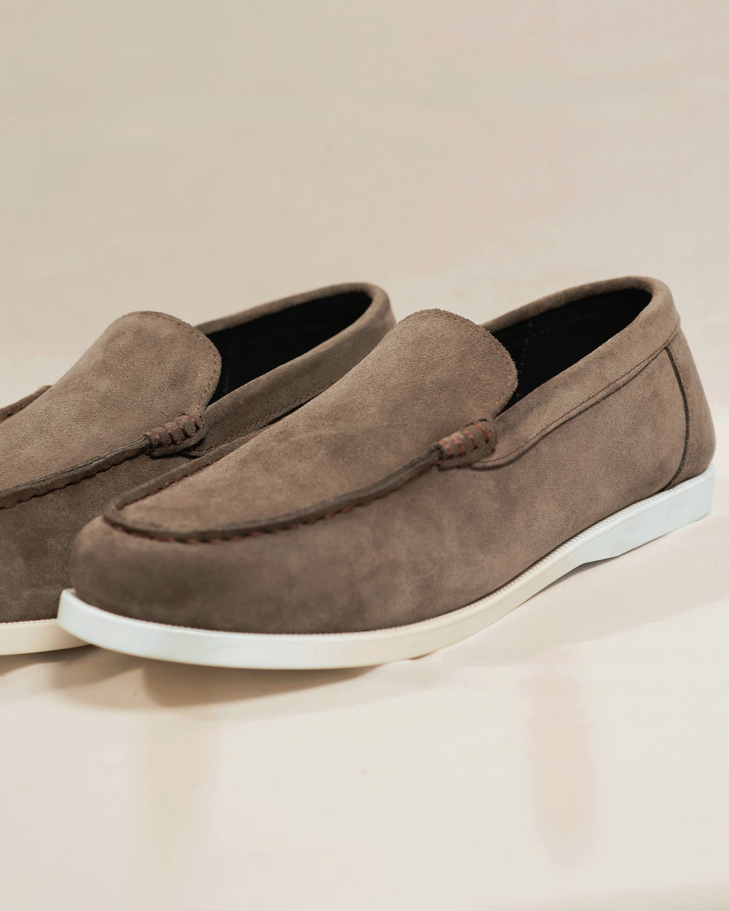 Handcrafted Suede Loafer - Ash Grey