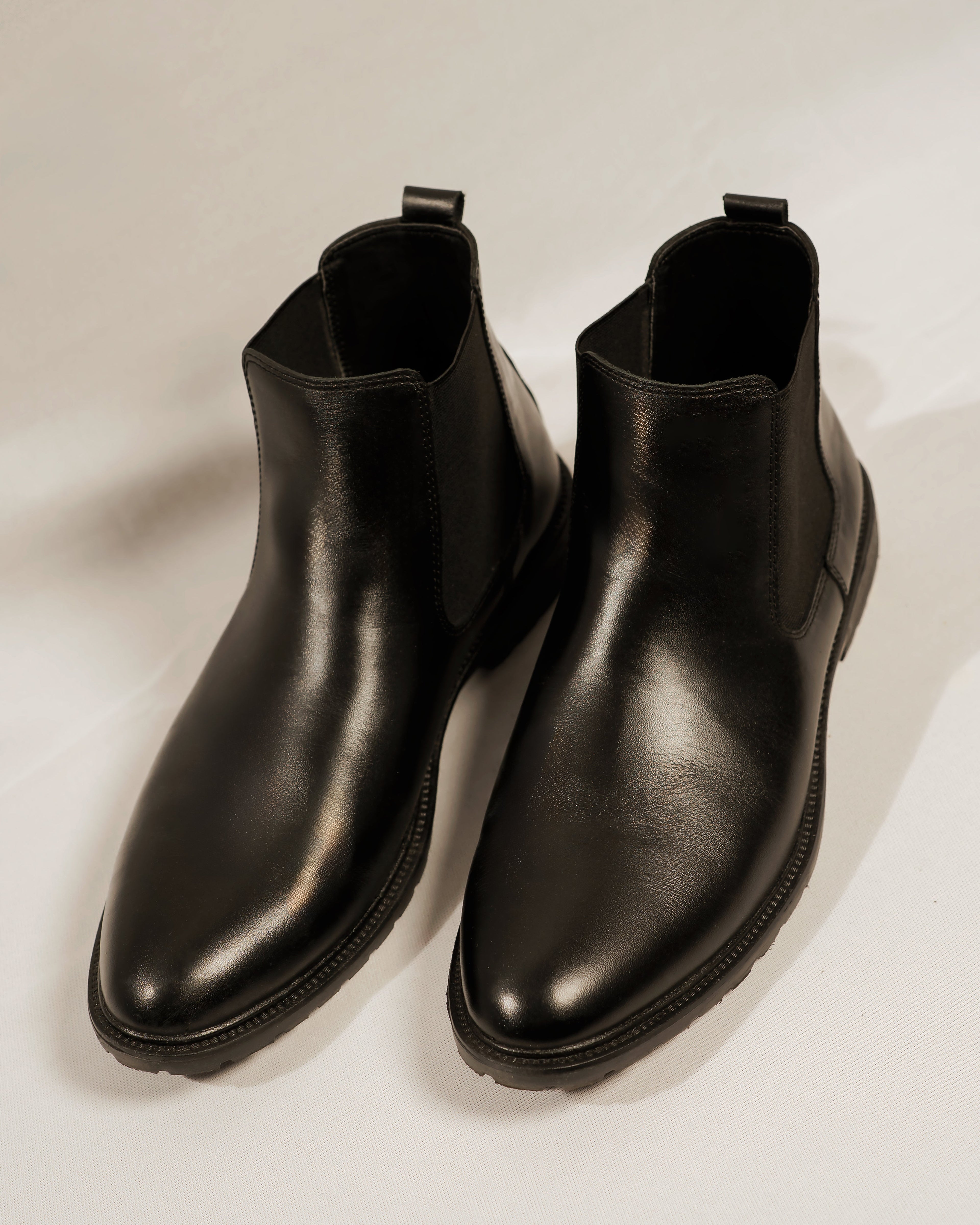 Handcrafted Leather Chelsea - Black