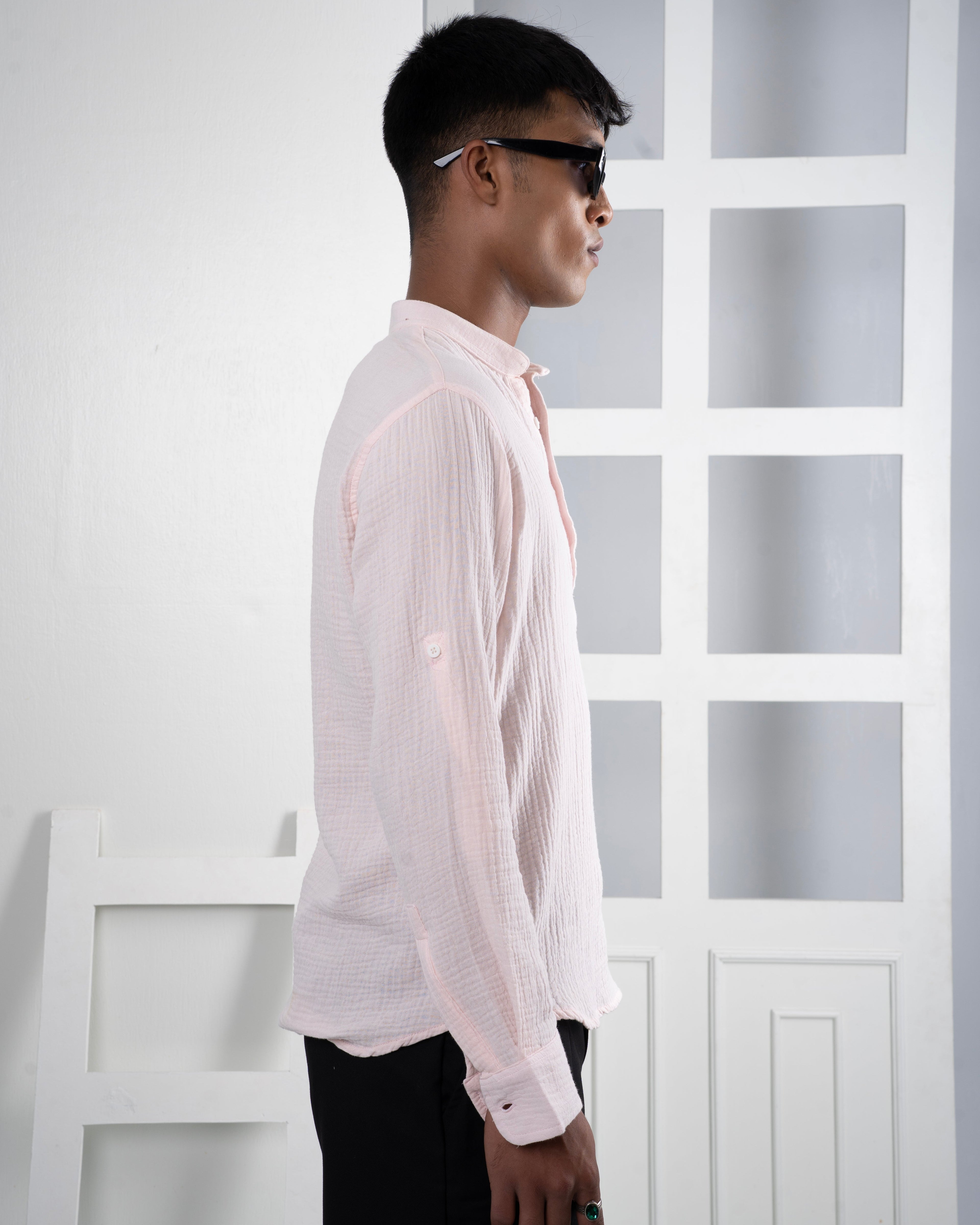 Summer Henley - Light Pink