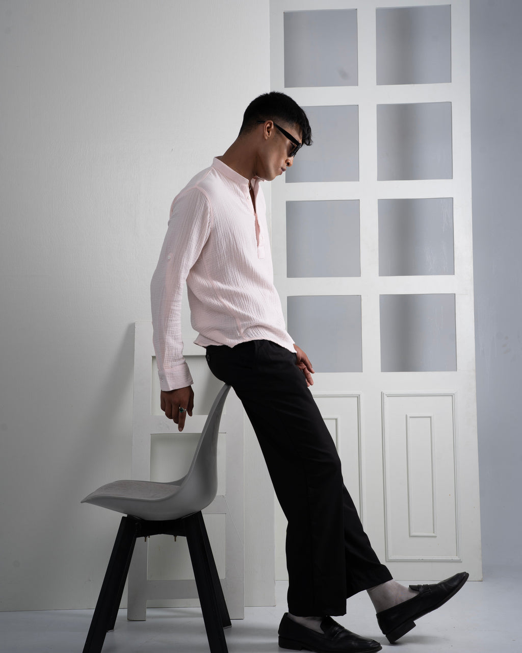 Summer Henley - Light Pink