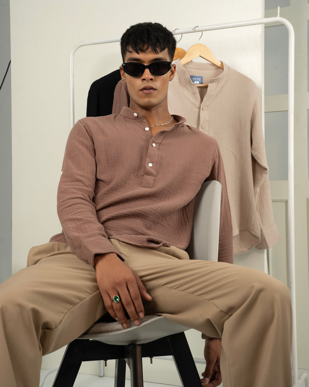 Summer Henley - Mocha Brown