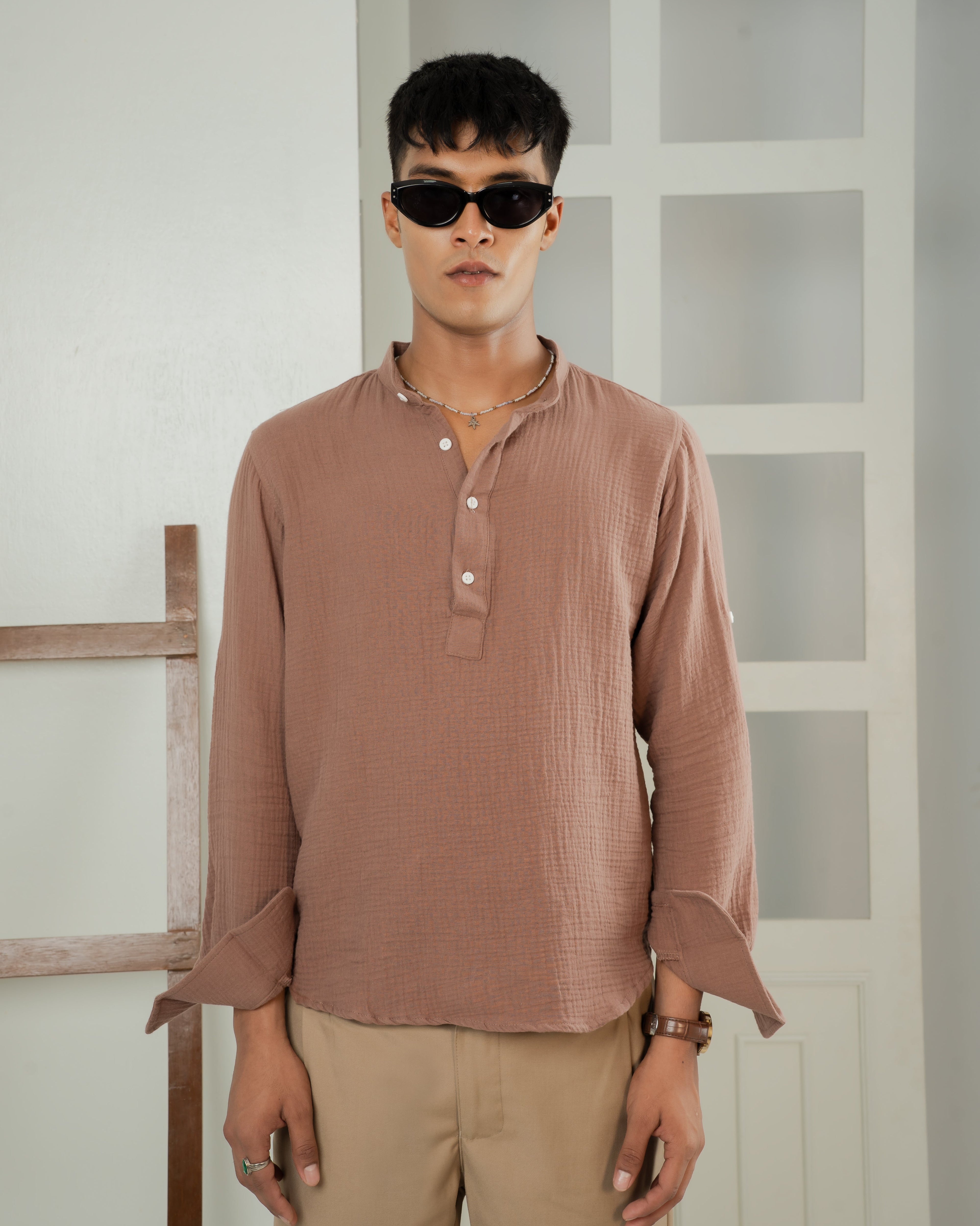 Summer Henley - Mocha Brown