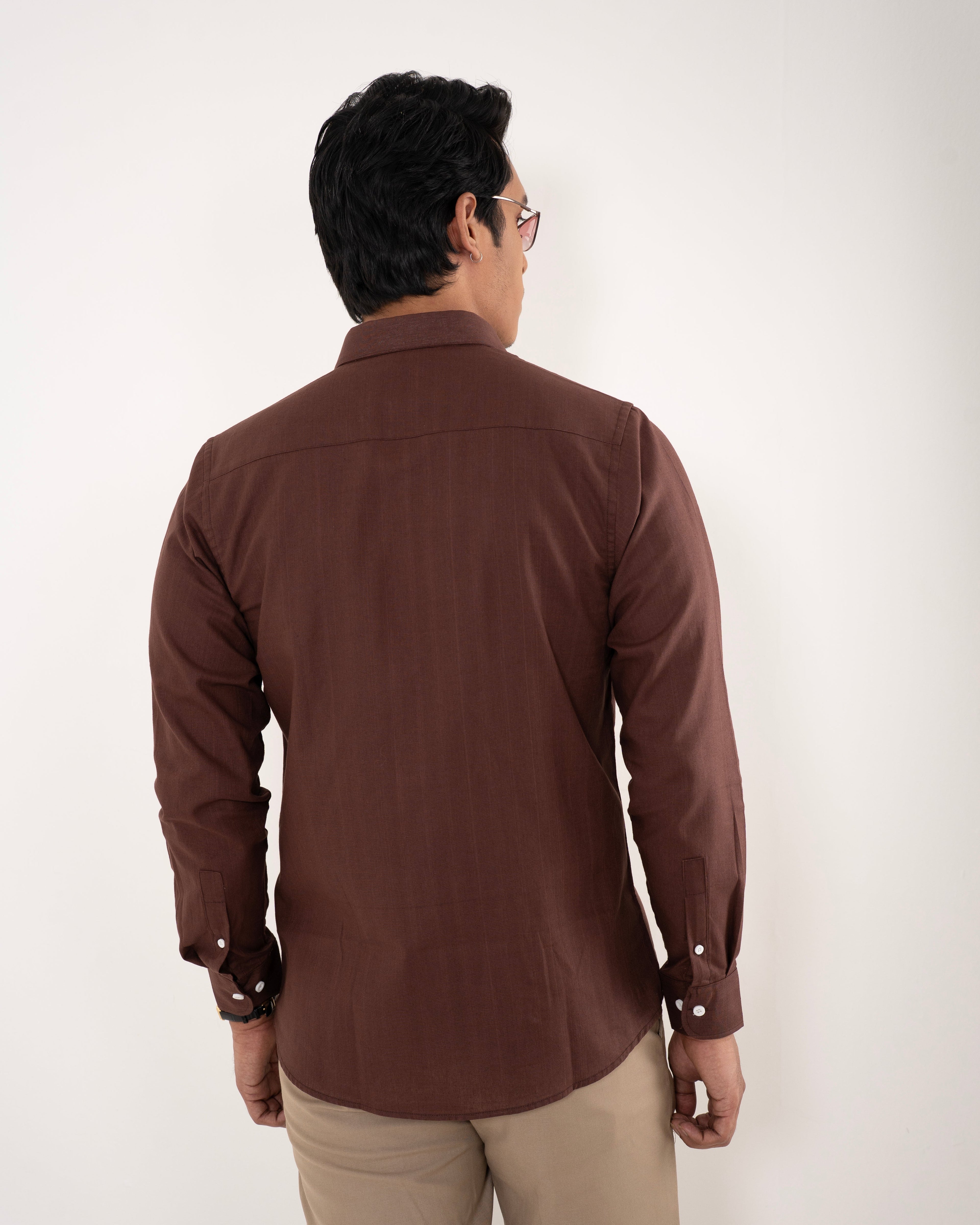 Portofino Linen Shirt - Mocha Brown