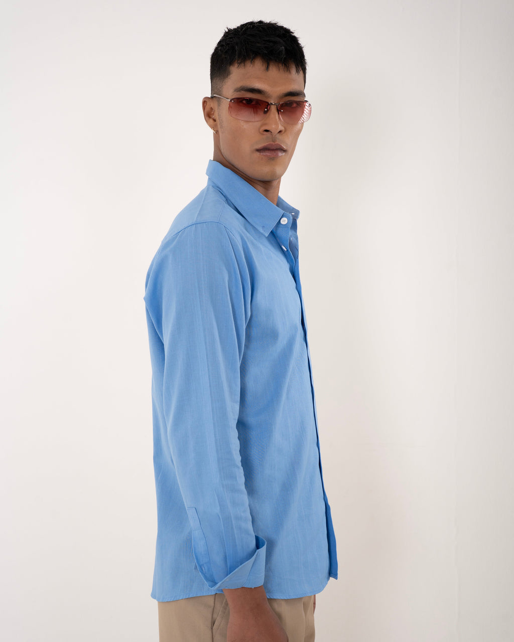 Portofino Linen Shirt - Aqua