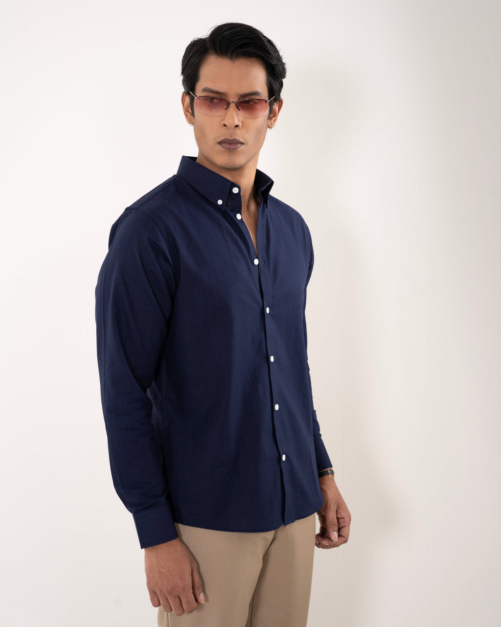Portofino Linen Shirt - Noir Blue