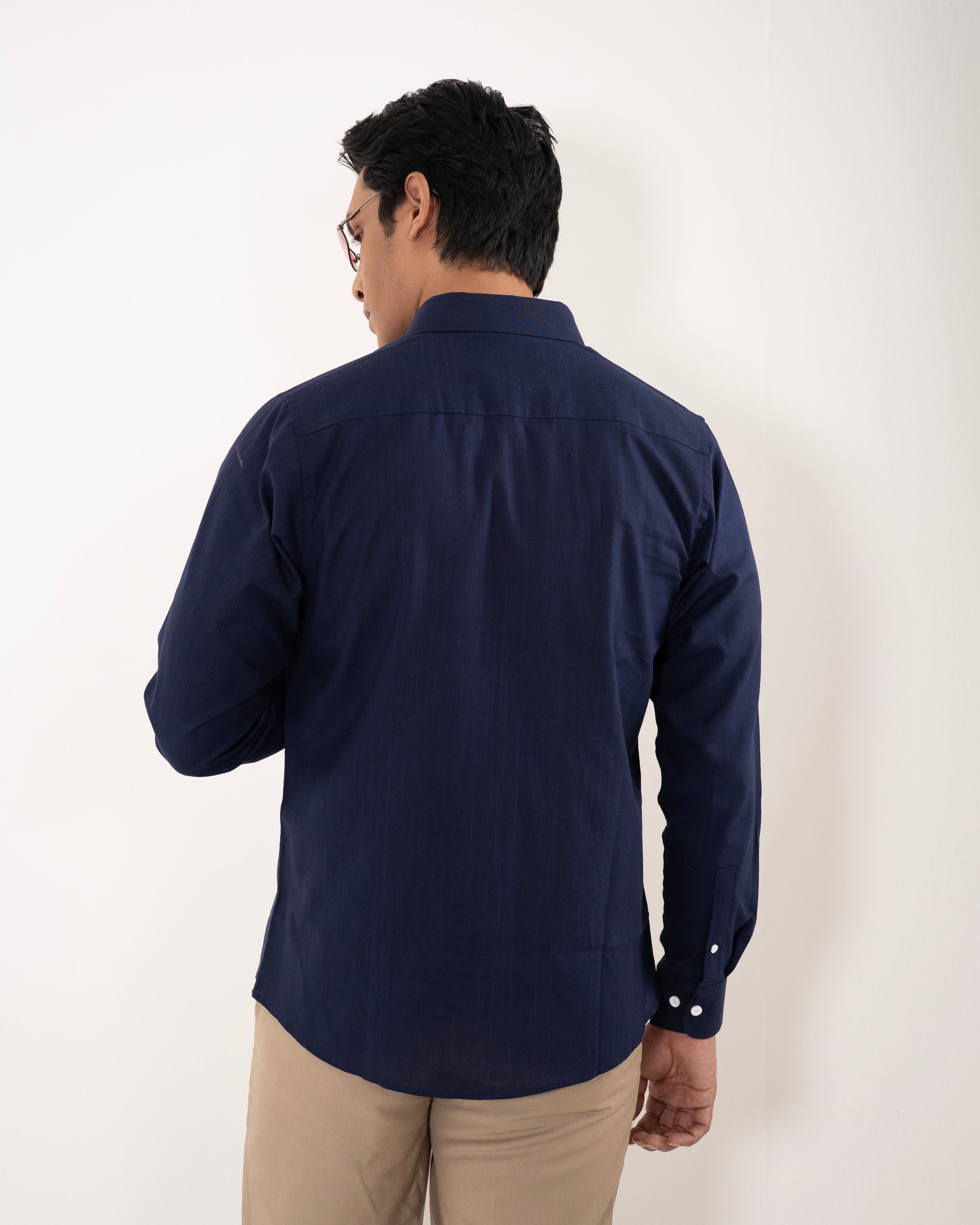 Portofino Linen Shirt - Noir Blue