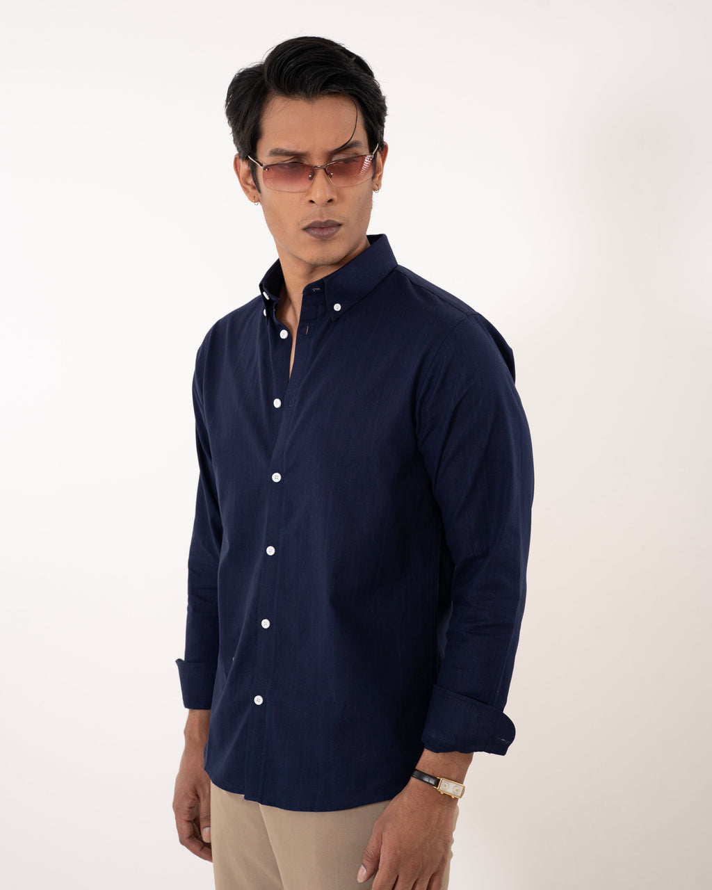 Portofino Linen Shirt - Noir Blue